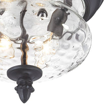 Load image into Gallery viewer, Ardmore Outdoor Flush Mount Ceiling Light in Detail.
