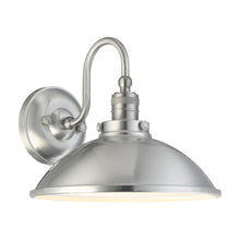 Load image into Gallery viewer, Baytree Lane Outdoor LED Wall Light in Brushed Aluminum (9.75-Inch).
