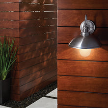 Load image into Gallery viewer, Baytree Lane Outdoor LED Wall Light in Outside Area.
