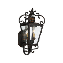 Load image into Gallery viewer, Brixton Ivey Outdoor Wall Light in Terazza Villa Aged Patina/Gold (Small).
