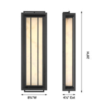 Load image into Gallery viewer, Eastly Outdoor LED Wall Light - line drawing.
