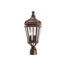 Load image into Gallery viewer, Harrison Outdoor Post Light in Vintage Rust (20-Inch).
