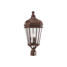 Load image into Gallery viewer, Harrison Outdoor Post Light in Vintage Rust (25.75-Inch).
