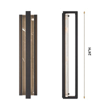 Load image into Gallery viewer, Hvar Outdoor LED Wall Light - line drawing.
