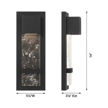 Load image into Gallery viewer, Sol Outdoor LED Wall Light - line drawing.
