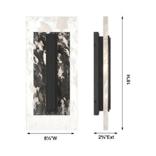 Load image into Gallery viewer, Temecula Outdoor LED Wall Light - line drawing.
