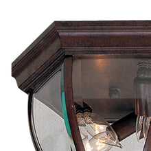 Load image into Gallery viewer, Wyndmere Outdoor Flush Mount Ceiling Light in Detail.
