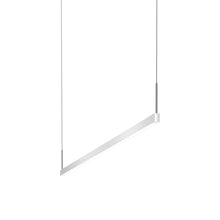 Load image into Gallery viewer, Thin-Line™ LED Pendant Light in Bright Satin Aluminum (2-Light/48-Inch).
