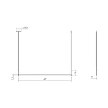 Load image into Gallery viewer, Thin-Line™ LED Pendant Light - line drawing.
