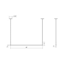 Load image into Gallery viewer, Thin-Line™ LED Pendant Light - line drawing.
