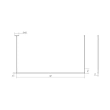 Load image into Gallery viewer, Thin-Line™ LED Pendant Light - line drawing.
