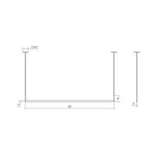 Load image into Gallery viewer, Thin-Line™ LED Pendant Light - line drawing.
