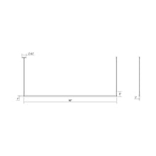 Load image into Gallery viewer, Thin-Line™ LED Pendant Light - line drawing.
