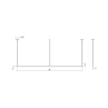 Load image into Gallery viewer, Thin-Line™ LED Pendant Light - line drawing.
