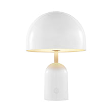 Load image into Gallery viewer, Bell LED Portable Table Lamp in White.
