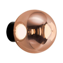 Load image into Gallery viewer, Globe LED Wall Light in Copper.
