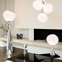 Load image into Gallery viewer, Melt Cone Fat LED Floor Lamp in living room.

