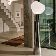Load image into Gallery viewer, Melt Cone Fat LED Floor Lamp in living room.
