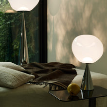 Load image into Gallery viewer, Melt Cone Fat LED Table Lamp in bedroom.
