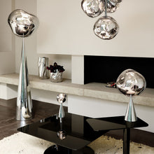 Load image into Gallery viewer, Melt Cone Fat LED Table Lamp in living room.
