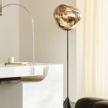 Load image into Gallery viewer, Melt Cone Slim LED Floor Lamp in living room.
