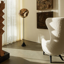 Load image into Gallery viewer, Melt Cone Slim LED Floor Lamp in living room.
