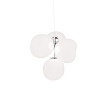 Load image into Gallery viewer, Melt LED Chandelier in Opal/Silver (Small).
