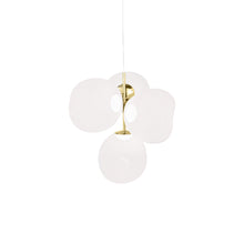 Load image into Gallery viewer, Melt LED Chandelier in Opal/Gold (Small).
