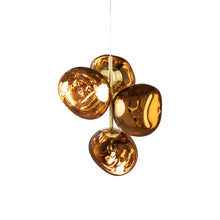 Load image into Gallery viewer, Melt LED Mini Chandelier in Gold.
