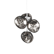 Load image into Gallery viewer, Melt LED Mini Chandelier in Silver.
