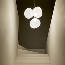 Load image into Gallery viewer, Melt LED Mini Chandelier in hallway.
