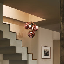 Load image into Gallery viewer, Melt LED Mini Chandelier in hallway.
