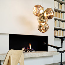 Load image into Gallery viewer, Melt LED Mini Chandelier in living room.
