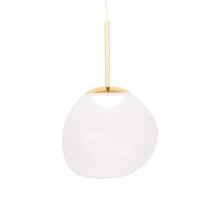 Load image into Gallery viewer, Melt LED Mini Pendant Light in Opal/Gold.
