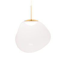 Load image into Gallery viewer, Melt LED Pendant Light in Opal/Silver.
