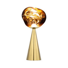Load image into Gallery viewer, Melt LED Portable Table Lamp in Gold.
