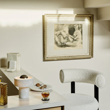 Load image into Gallery viewer, Stone LED Portable Table Lamp in living room.
