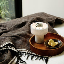 Load image into Gallery viewer, Stone LED Portable Table Lamp in living room.
