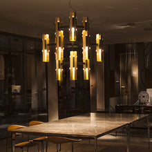 Load image into Gallery viewer, Excalibur Chandelier in living room.
