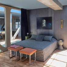 Load image into Gallery viewer, Excalibur LED Wall Light in bedroom.
