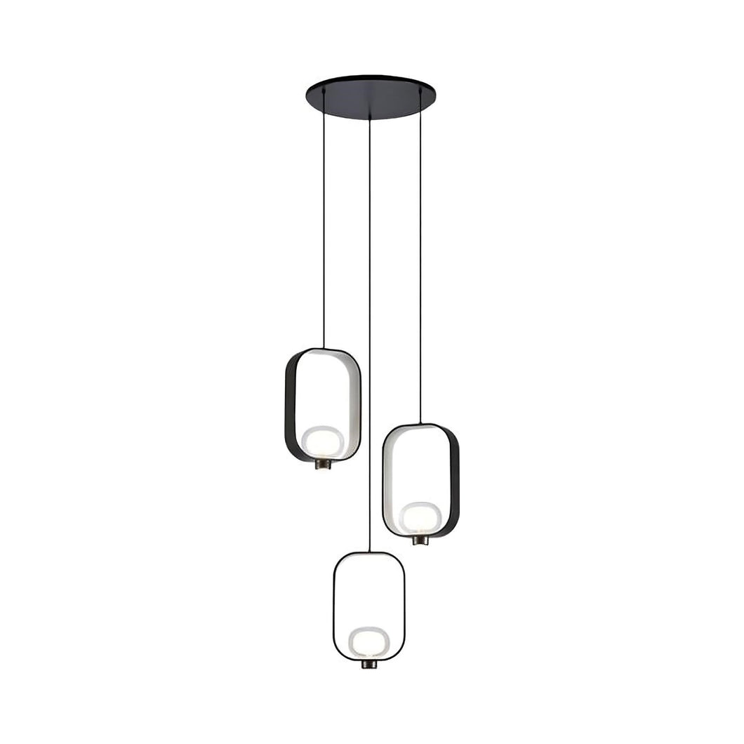 Filipa LED Chandelier in Sand Grey.