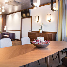 Load image into Gallery viewer, Filipa Wall Light in dining room.
