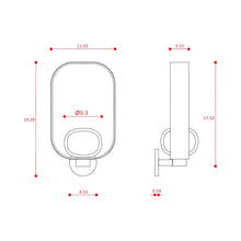 Load image into Gallery viewer, Filipa Wall Light - line drawing.
