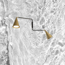 Load image into Gallery viewer, Gordon 2-Light Orientable Wall Light in Detail.

