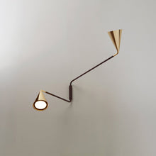 Load image into Gallery viewer, Gordon 2-Light Orientable Wall Light in Detail.
