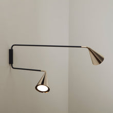 Load image into Gallery viewer, Gordon 2-Light Orientable Wall Light in Detail.

