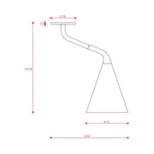 Load image into Gallery viewer, Gordon Recessed Flush Mount Ceiling Light - line drawing.

