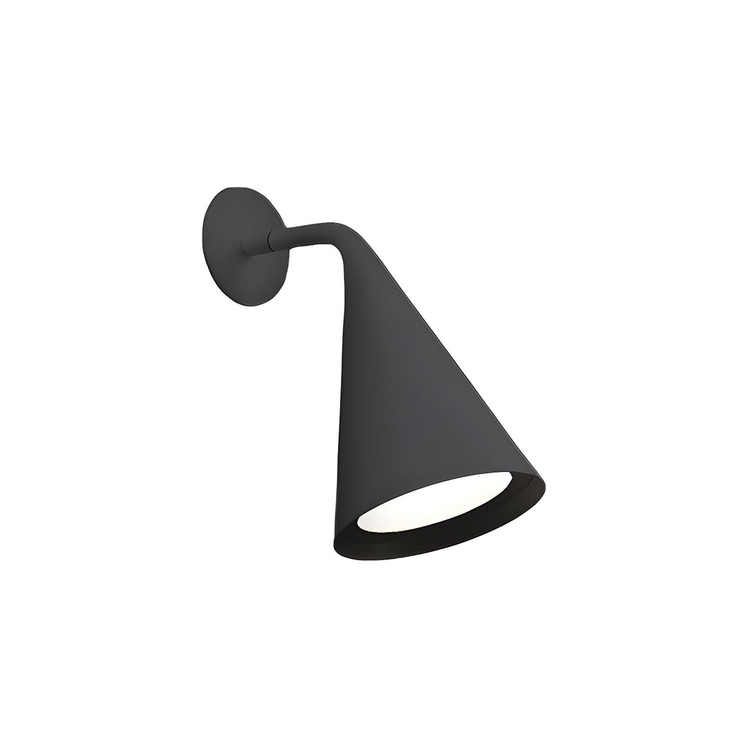 Gordon Recessed Wall Light in Matte Black (7.09-Inch).