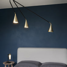 Load image into Gallery viewer, Gordon Telescopic Multi Light Flush Mount Ceiling Light in bedroom.
