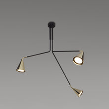 Load image into Gallery viewer, Gordon Telescopic Multi Light Flush Mount Ceiling Light in Detail.
